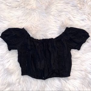 lace crop top